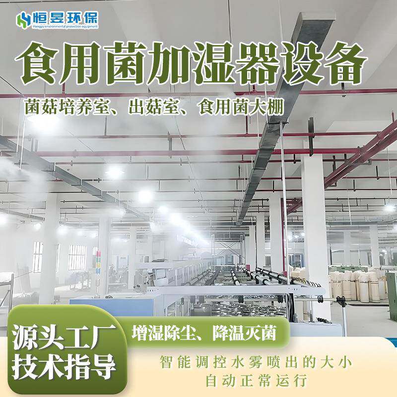 食用菌大棚高压微雾降温加湿设备车间雾森降温系统智能雾森降温