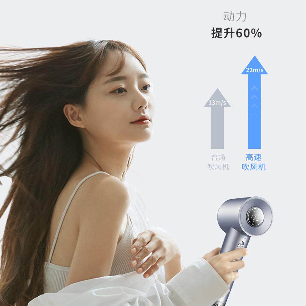 TikTok爆款高速吹风机1600w速干不伤发家用无刷恒温负离子电吹风