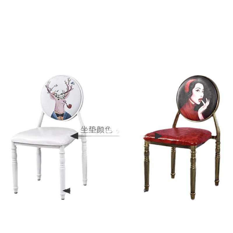 铁艺椅子复古做旧餐椅欧式靠背餐椅美甲椅咖啡厅奶茶店西餐厅餐椅,住宅家具,餐椅,淘宝优惠券,粉丝福利购,淘宝优惠卷