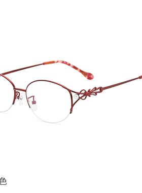 高档配防辐射眼镜近视镜成品75/10/1502000250/300/400/50/0/度半