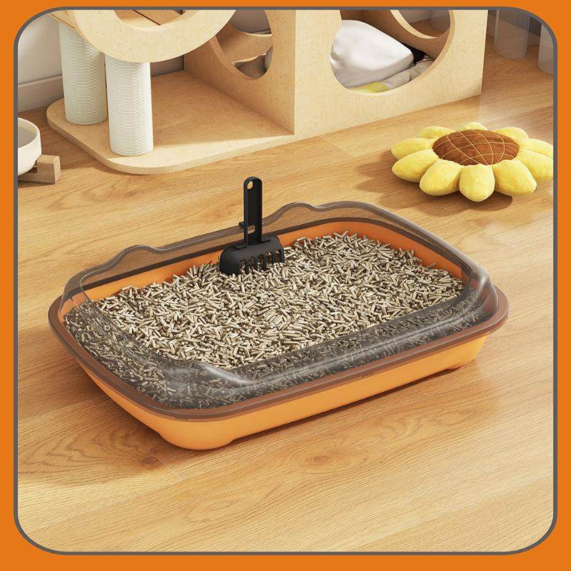 猫砂盆超大号沙盆防外溅厕所半封闭猫咪屎盆全开放大幼猫屎盆用品