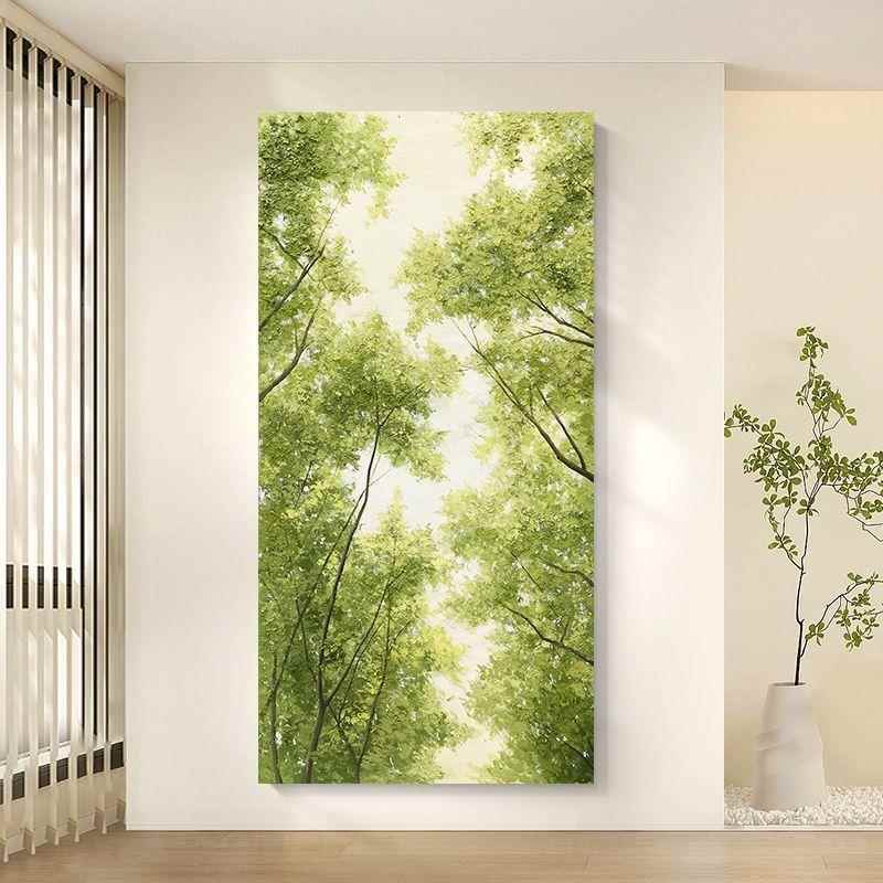顺丰装手油画YQI《绿树荫1-2》绘走廊过道饰画玄关入户挂画肌成理
