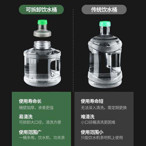 新款直销食品级pc透明可拆洗饮水机水桶家用饮水桶纯净矿泉水桶装