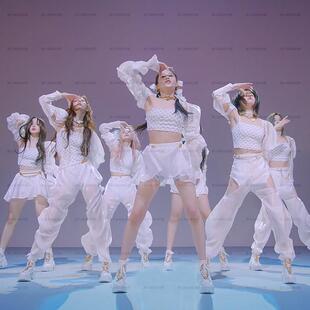 韩国女团NMIXX同款演出服少儿爵士舞JAZZ打歌服韩舞表演舞台套装