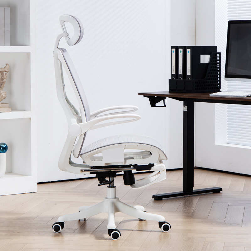 人体工学椅电脑椅家用久坐舒适电竞椅宿舍椅子可躺办公座网布转椅