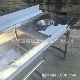 工程款厨房水槽304不锈钢手工双槽洗菜盆台上台下盆洗碗洗菜池