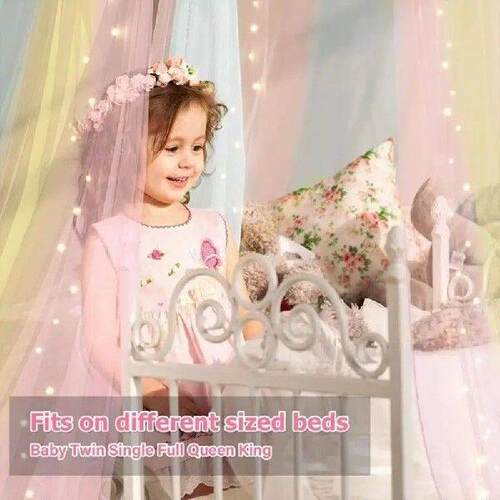 Decorative Infant Bed Canopy Breathable Design Fly Net