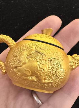 黄铜麻将麻将旋转创意装饰摆件