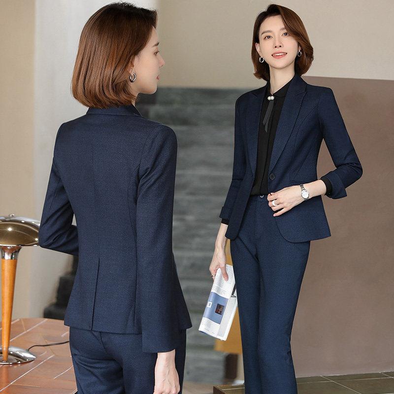 职业西装套装女春秋高端气质女士正装工装酒店经理工作服西服外套