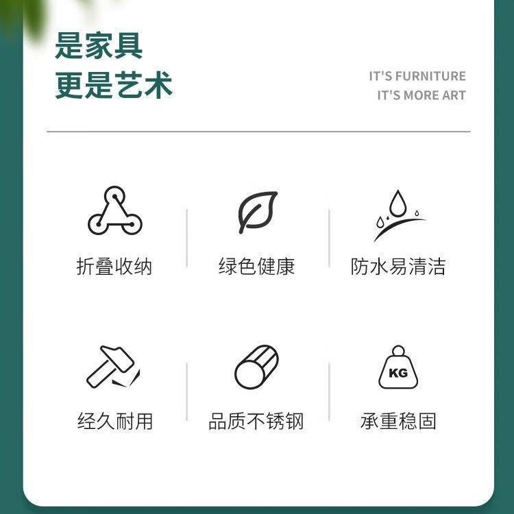不桌子可折叠餐桌锈钢烧无品牌/烤夜市摆摊大排档农桌流水席饭店
