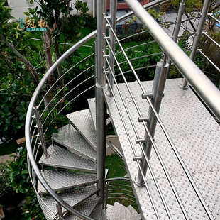 冠柏家装 304不锈钢楼梯扶手围护栏杆工程立柱 室内外阳台穿管拉丝