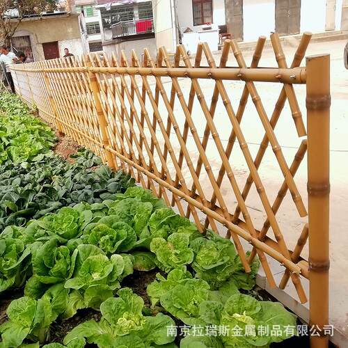 竹篱笆栅栏围栏造景户外花园装饰防腐竹室外竹子隔庭院竹杆围墙