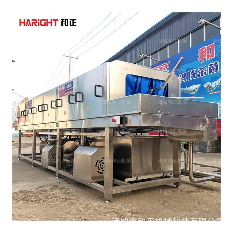 优惠全自动塑料周转筐清洗机食品厂洗筐机隧道连续工业洗筐机