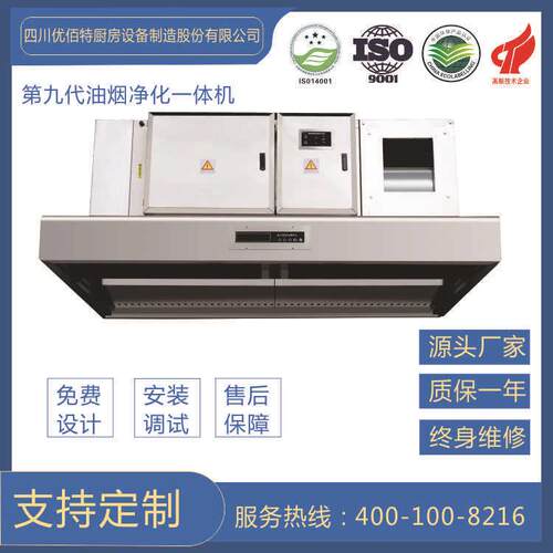 2021年新款油烟净化一体机成都油烟净化设备成都厨房工程公司