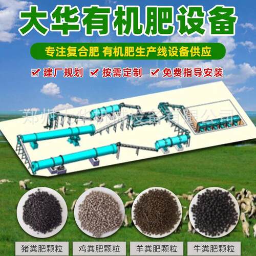 猪粪鸡粪有机造粒生产线 养殖场有机设备 有机发酵设备