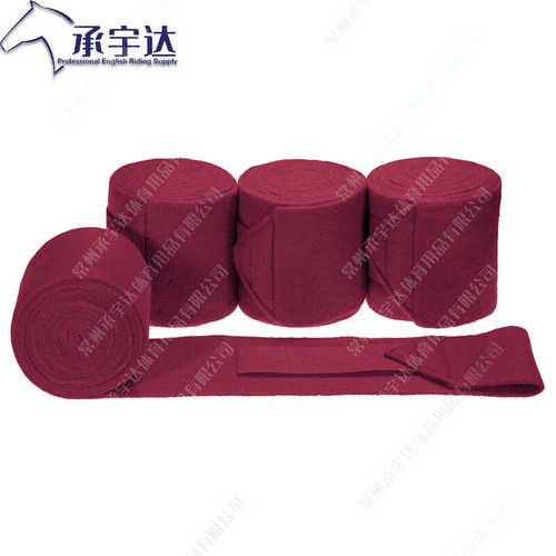 【】马绑腿马护腿加厚摇粒绒马用绑腿一套4卷 PVC袋包装