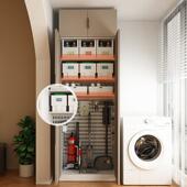 阳台储物柜收纳防晒防水高墙靠容量杂物置物架柜飘窗柜肤大486感