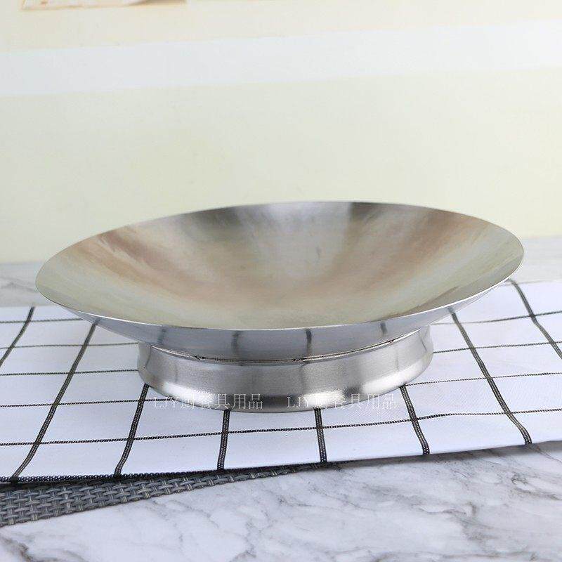 不锈钢馅碟果盆果篮304不锈钢水果盘料理盘馅盆饺子盘馅料盘
