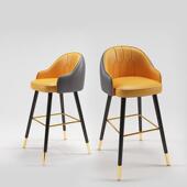 吧台椅靠背现代简约家用高脚椅北欧风酒吧椅前台收银台柜台休闲吧