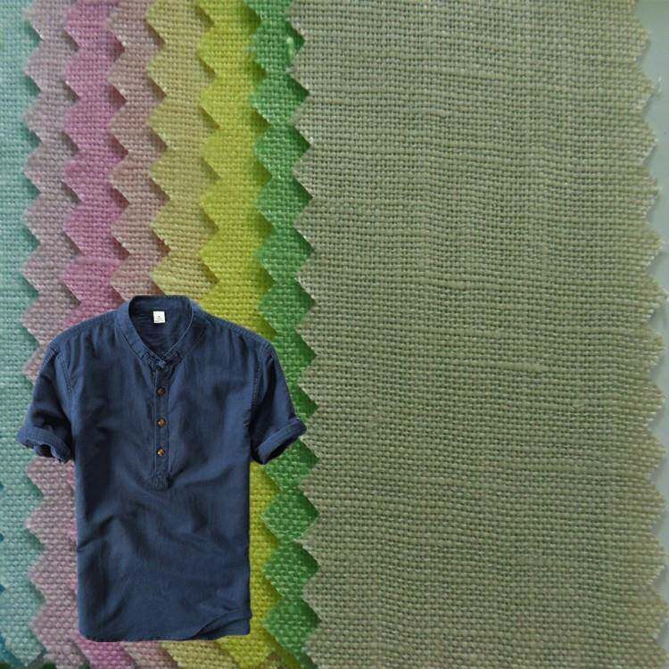 新款直销纯亚麻面料 男装衬衣面料 休闲服禅服僧服 101纯亚麻布料
