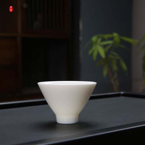 羊脂玉白瓷手工单个功夫茶家用