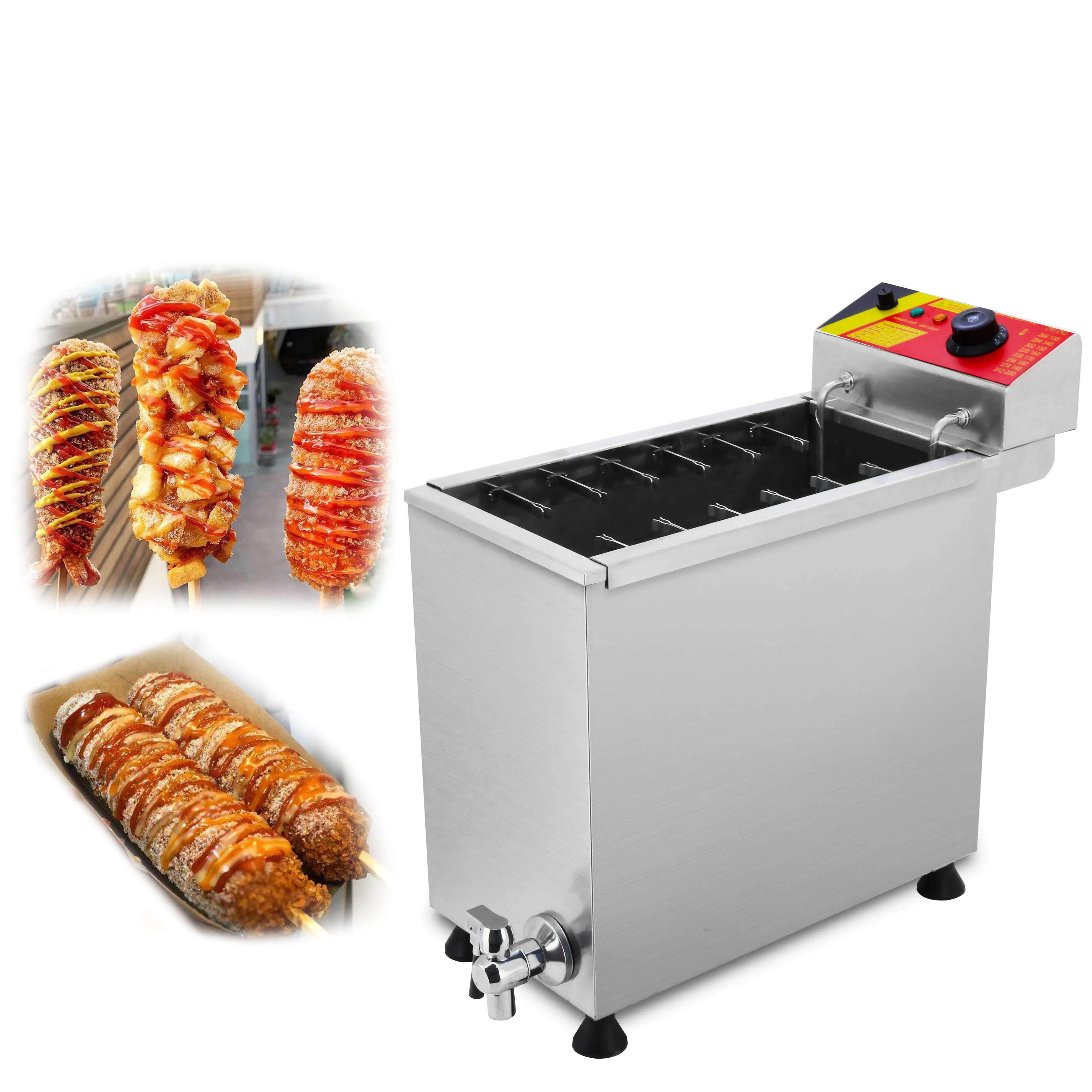 外贸出口商用燃气款/电热芝士热狗炸锅炸炉热狗棒机Hot Dog Fryer