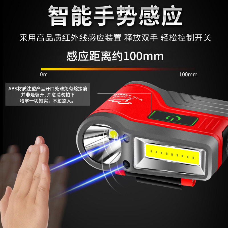 探照灯夜钓头灯钓鱼专用感应头灯