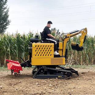 水旱两用旋耕机50马力旋挖一体机开荒耕土回填除草柴油水冷微耕机