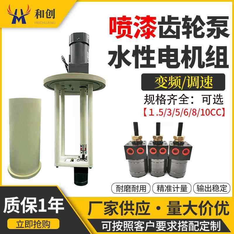 静电喷漆齿轮泵水性电机组DISK绝缘泵供漆计量泵涂料齿轮泵电机组