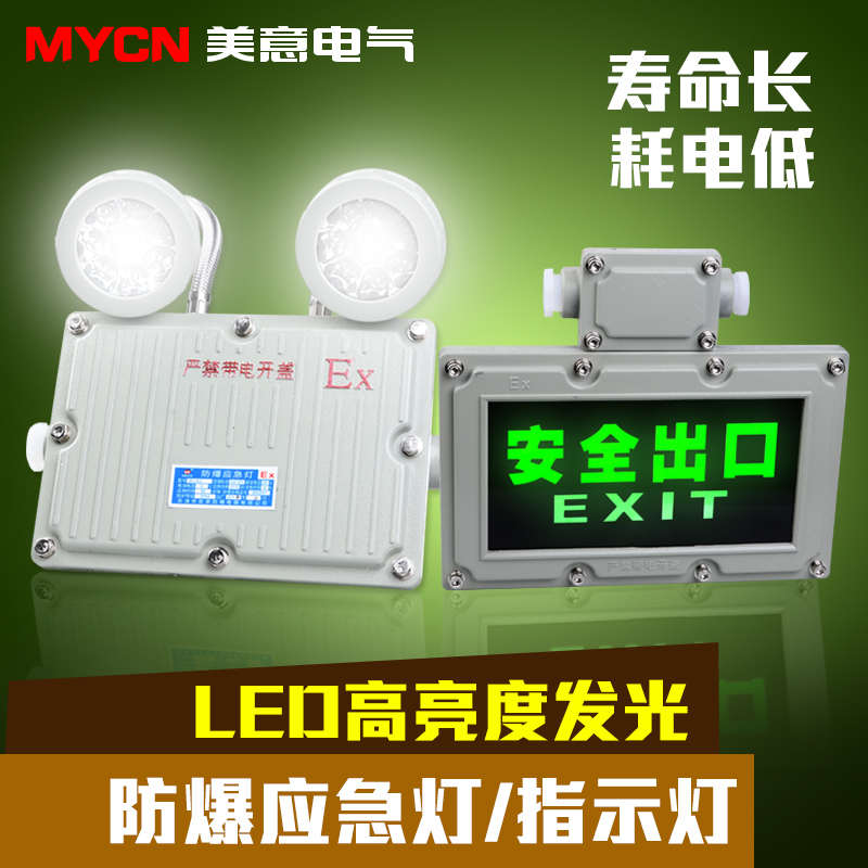 双头三防应急灯 应急灯安全出口标志灯疏散指示灯充电LED光源