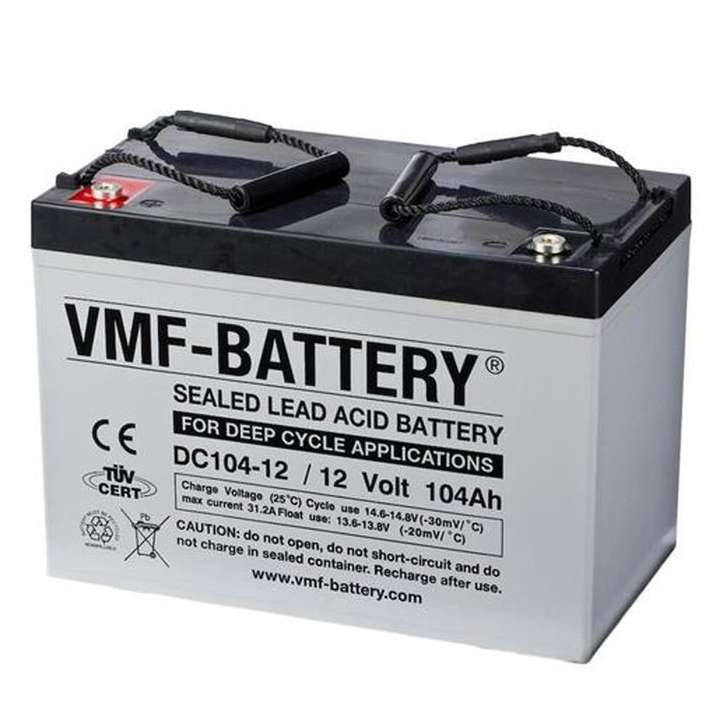 VMF-BATTERY蓄电池DC104-12 12V104AH免维护 进口电瓶