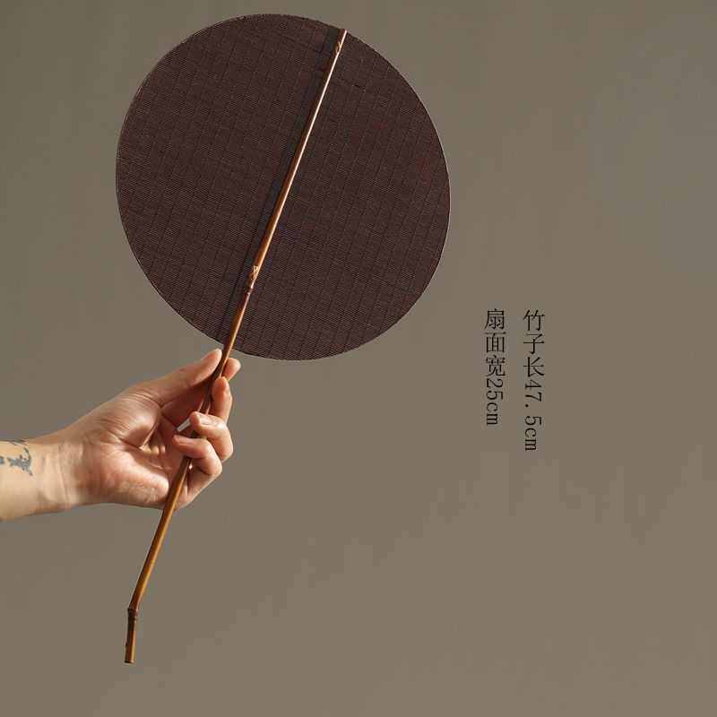 竹竹丝凤眼麈茶人 柄扇 全手工细扇尾魏晋大漆扇遮羞风雅文人,居家日用,扇子,淘宝优惠券,粉丝福利购,淘宝优惠卷