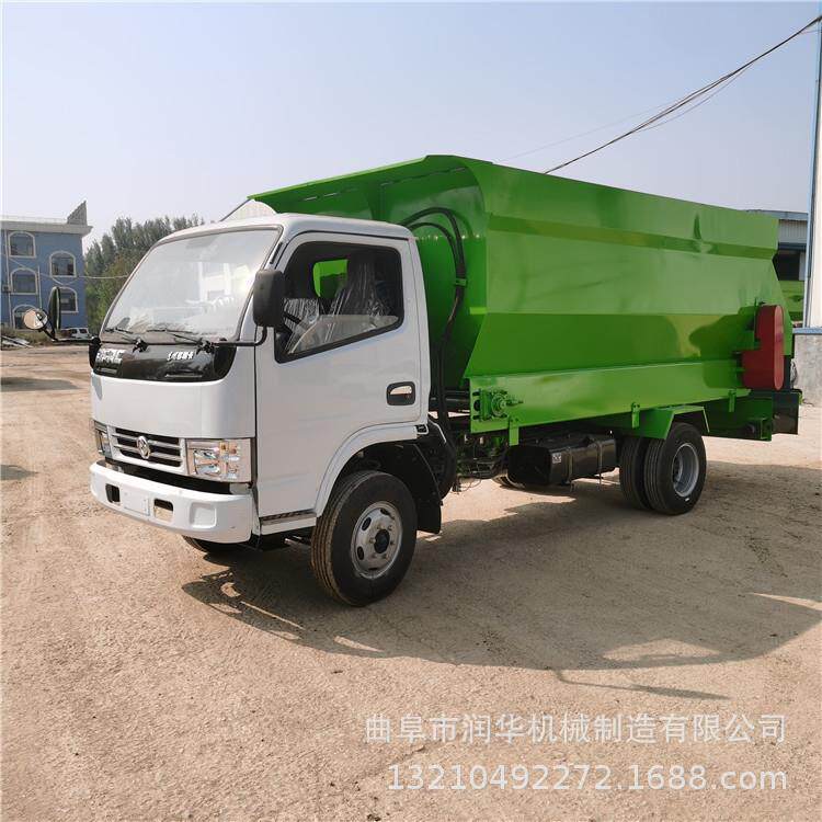 四轮汽油带动撒料车12立方投料车青储喂牛撒料机大容量牛场上料车