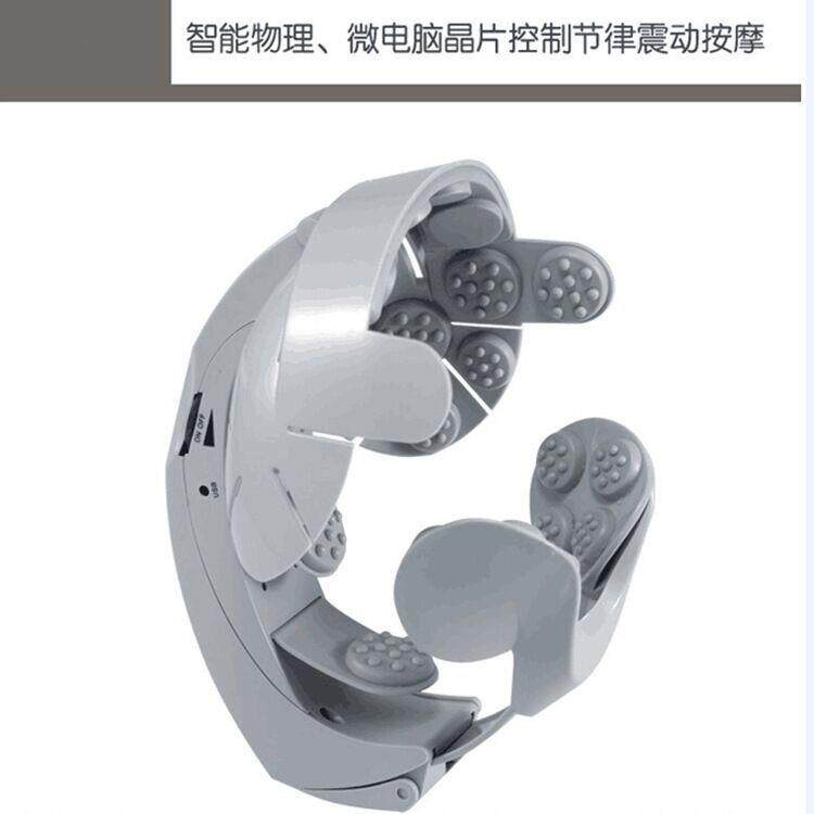 新款直销跨境礼品电动脑轻松按摩仪器助睡眠松头皮振动理疗