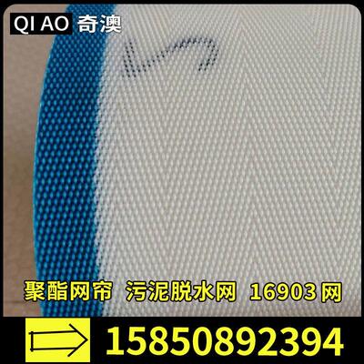 聚酯网 污泥脱水网蓝色白色16903压滤机滤带人字网压泥片处理网帘