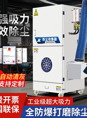 防爆打磨吹尘器移动式自动脉冲布袋工业粉尘收集厂家直销环评吸尘