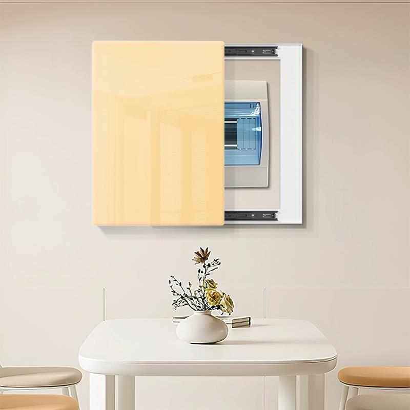 超薄电表箱装饰画竖款纯色弱电箱盖板画配电箱遮挡开关盒极简挂画