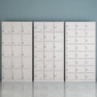 十门员衣工更衣柜八带锁铁皮存放柜钢制储物柜0801健寄存柜身房更