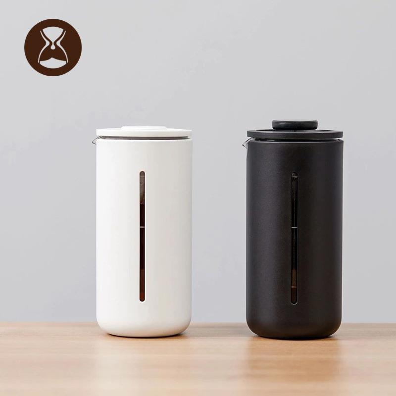 泰摩小U法压壶450ml 手冲咖啡壶冲茶器 玻璃咖啡滤杯法式滤压壶