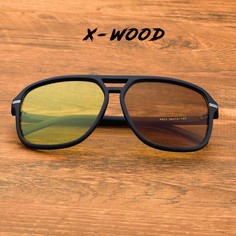 方形大框防炫光太阳眼镜偏光镜片男女士开 车专用高清感光变色太