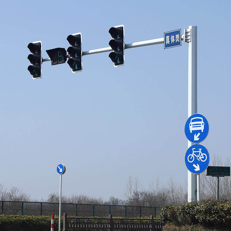 现货交通道路红绿灯路灯信号灯杆LED信号灯杆交通道路灯杆