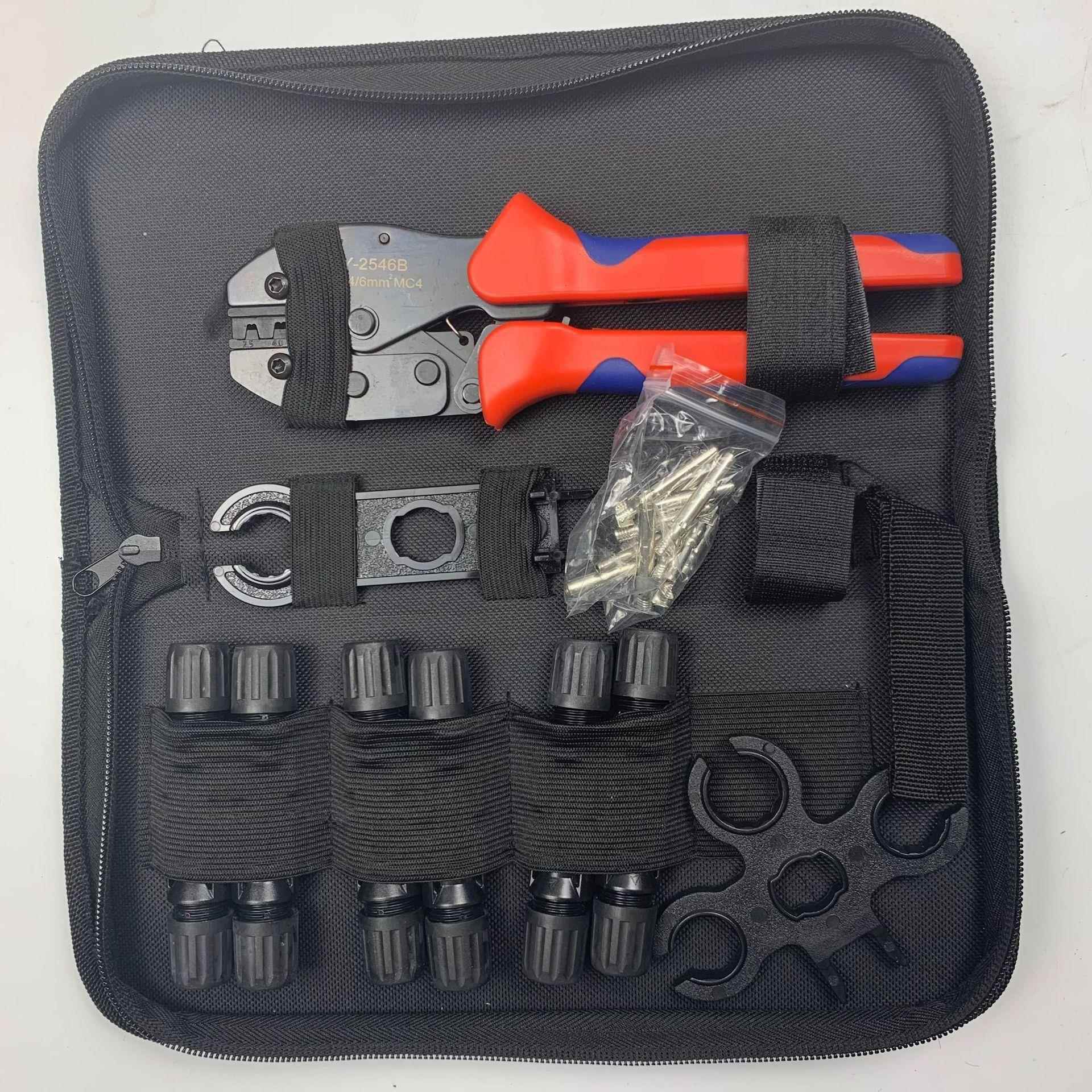 MC4光伏电缆cm4连接器接头LY-2546B夹线端子钳压线钳