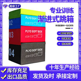 跳箱软式四合一组合跳箱渐进式体适能训练儿童跳箱健身房训练跳箱