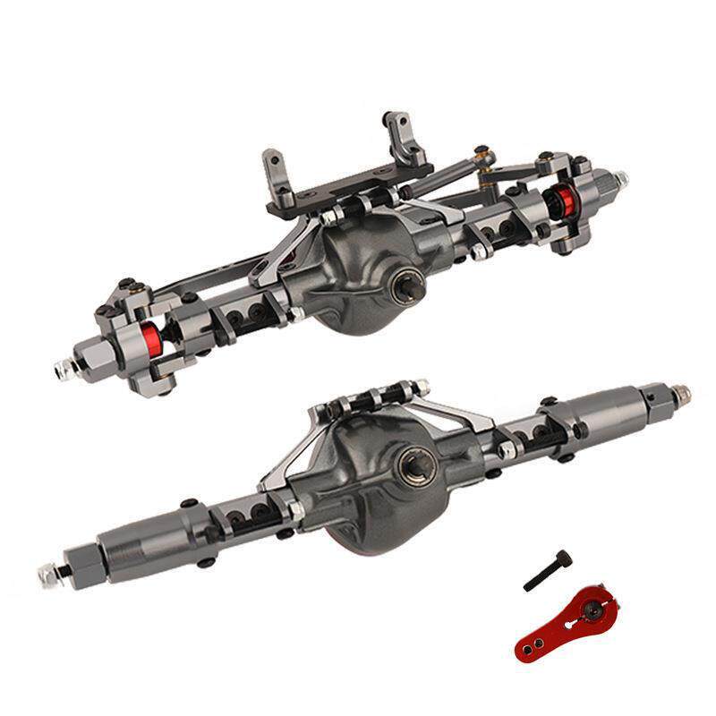 1:10 Axia SCX10金属前后桥仿真攀爬车金属配件车桥总成D90越野车