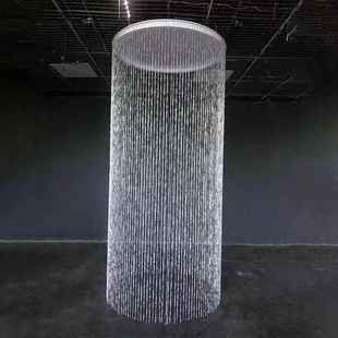 饰婚礼堂圆环苏吊LAE顶飞蝶珠流线帘慕圆环挂件婚庆舞台路引装道