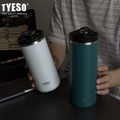 TYESO泰硕法压杯便携冷萃咖啡杯304保温保冷杯泡茶器办公室压滤壶