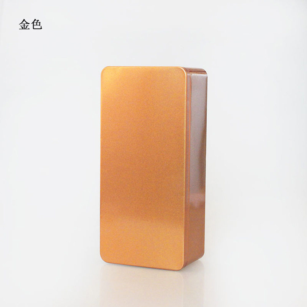 长方形收纳铁盒子磨砂加厚金属收纳盒小工具零食茶叶饼干储存带盖
