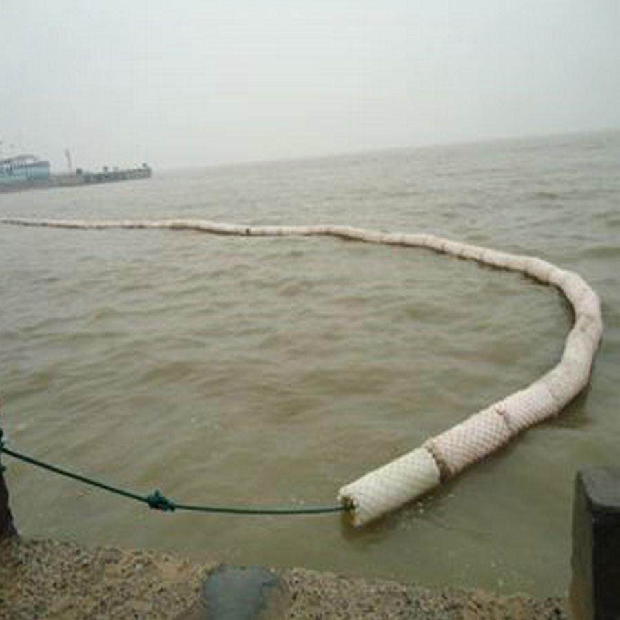 吸油索 外层尼龙网片浮水吸油索 船坞码头海事江面吸油索厂价格
