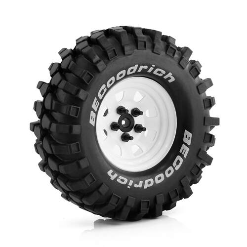 1.9寸FR4轮毂TRX4仿真FMS攀爬NT4轮胎110mm直径SCX10 W147
