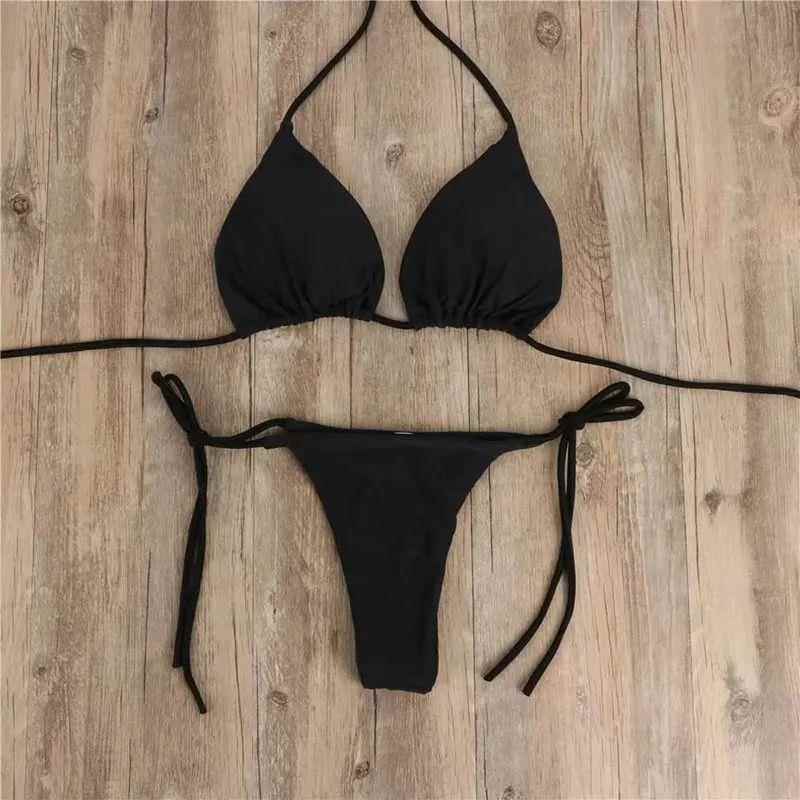 Summer Swimsuit Women Sexy Bikini Set Push-up Padded Bra Tho